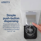 Brita Hub Compact Instant Powerful Countertop Water Filter System, Reduces 70+ Contaminants, 9 Cup Water Reservoir, Includes 6 Month Carbon Block Filter, White, 87344