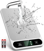 Mik-Nana Food Scale, 10kg/22lb Digital Kitchen Scale Weight Grams and Ounces for Baking Cooking Coffee Package Postage, 6 Units with Tare Function, LCD Display, Easy Clean Stainless Steel