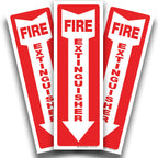 iSYFIX Fire Extinguisher Signs – 3 Pack 4x12 Inch – 40 mil Thick Polystyrene Plastic, Laminated for Ultimate UV, Weather, Scratch, Water & Fade Resistance, Indoor & Outdoor