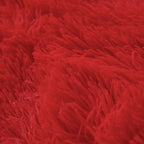 Fluffy Pink Faux Fur Comforter Cover Set，Fluffy Fuzzy Plush Pink Bedding 3Pcs (1 Faux Fur Duvet Cover +2 Fuzzy Pillowcases) Pink Fluffy Bed Set (Pink, Queen)