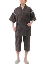 Japan Cool Jinbei Yukata Men's Half-Sleeved Japan Cotton top and Bottom