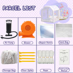 Iuoni 10FT Klarer PVC aufblasbarer Bubble House Kuppelzelt mit Tunnel - Bubble House Kuppel aufblasbar, ideal für lustige Veranstaltungen und Partys, langlebiges aufblasbares Bubble House, einfache Einrichtung