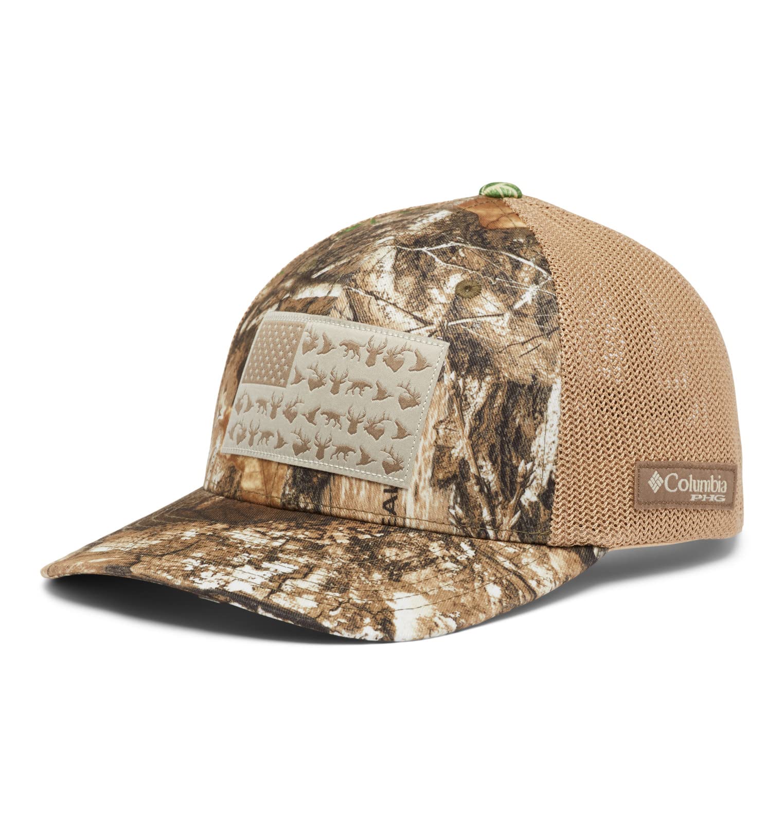 Columbia Unisex PHG Camo Mesh kasket - Høj, Realtree Edge/Game Flag, Small/Medium
