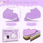 6-pak brevåbner kuvertåbner i katteform, Luxiv kuvertåbner til kvinder, mænds poståbningsværktøj mini sikkert brevpakkeåbningsværktøj til kontor, hjem (6)