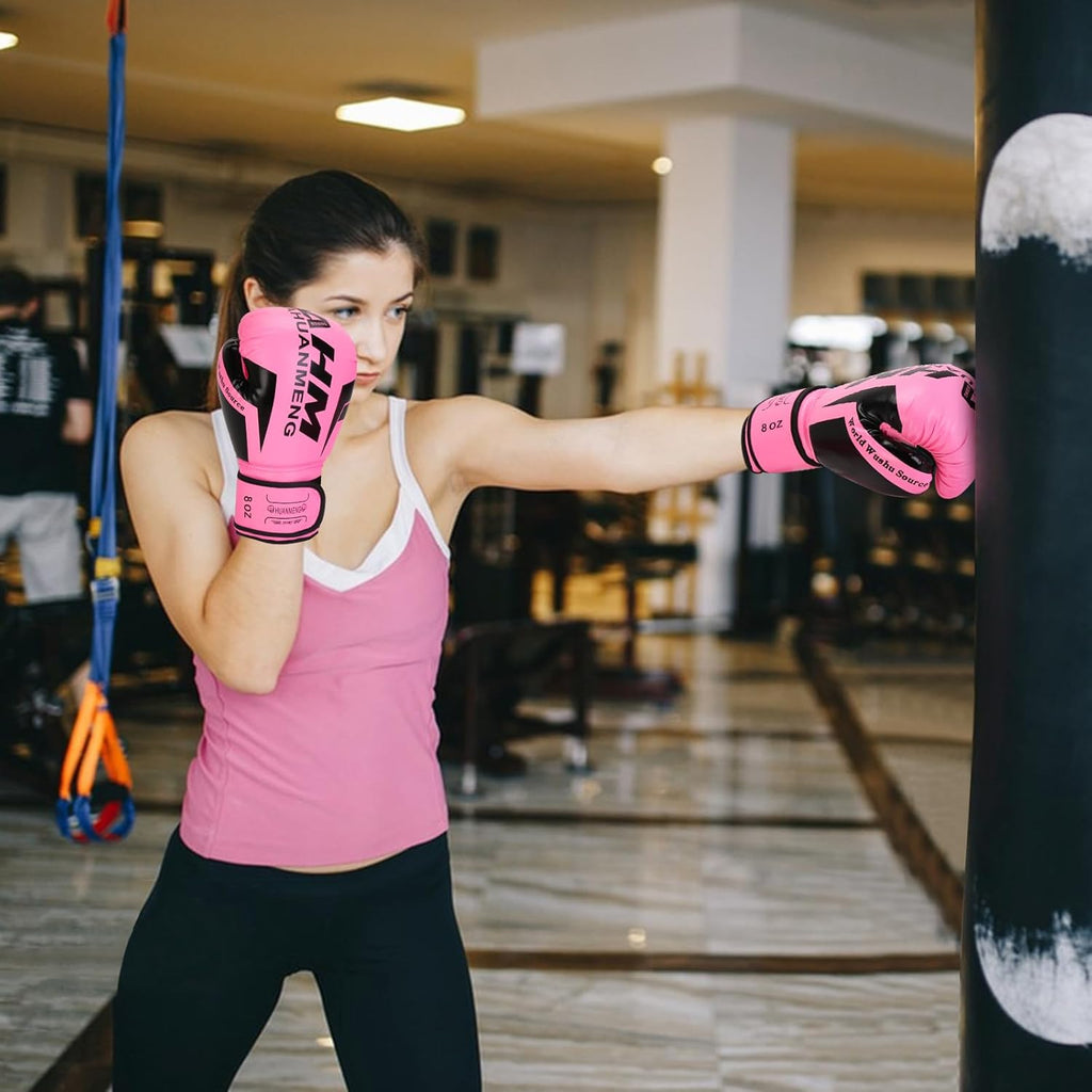 Boxing Training Gloves Punching Bag Gloves for Women & Adult, Professional Shockproof Gloves for Training Playing Muay Thai, Sparring, Fighting Kickboxing