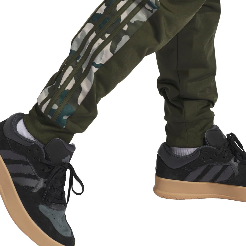 adidas Men's Essentials Camouflage Tricot Track Pants, Night Cargo