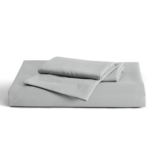 Bedsure Grey Duvet Cover Queen Size - Polyester & Rayon Derived from Bamboo Cooling Queen Duvet Cover Set, 3 Pieces, 1 Zipper Closure Duvet Cover (90"x90") & 2 Pillow Shams, Comforter Sold Separately