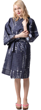 Dita Tokyoin Traditional Made In Japan Cotton Yukata Robe (Japanese Pajama Kimono) Easy Wearing set2