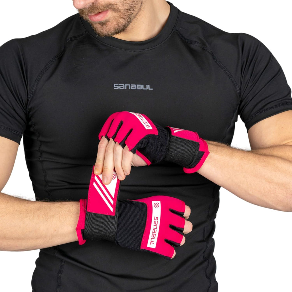Sanabul Gel Boxing Hand Wraps for Men & Women Muay Thai MMA Kickboxing Quick Wraps Boxing Inner Gloves Wrist Knuckle Protection