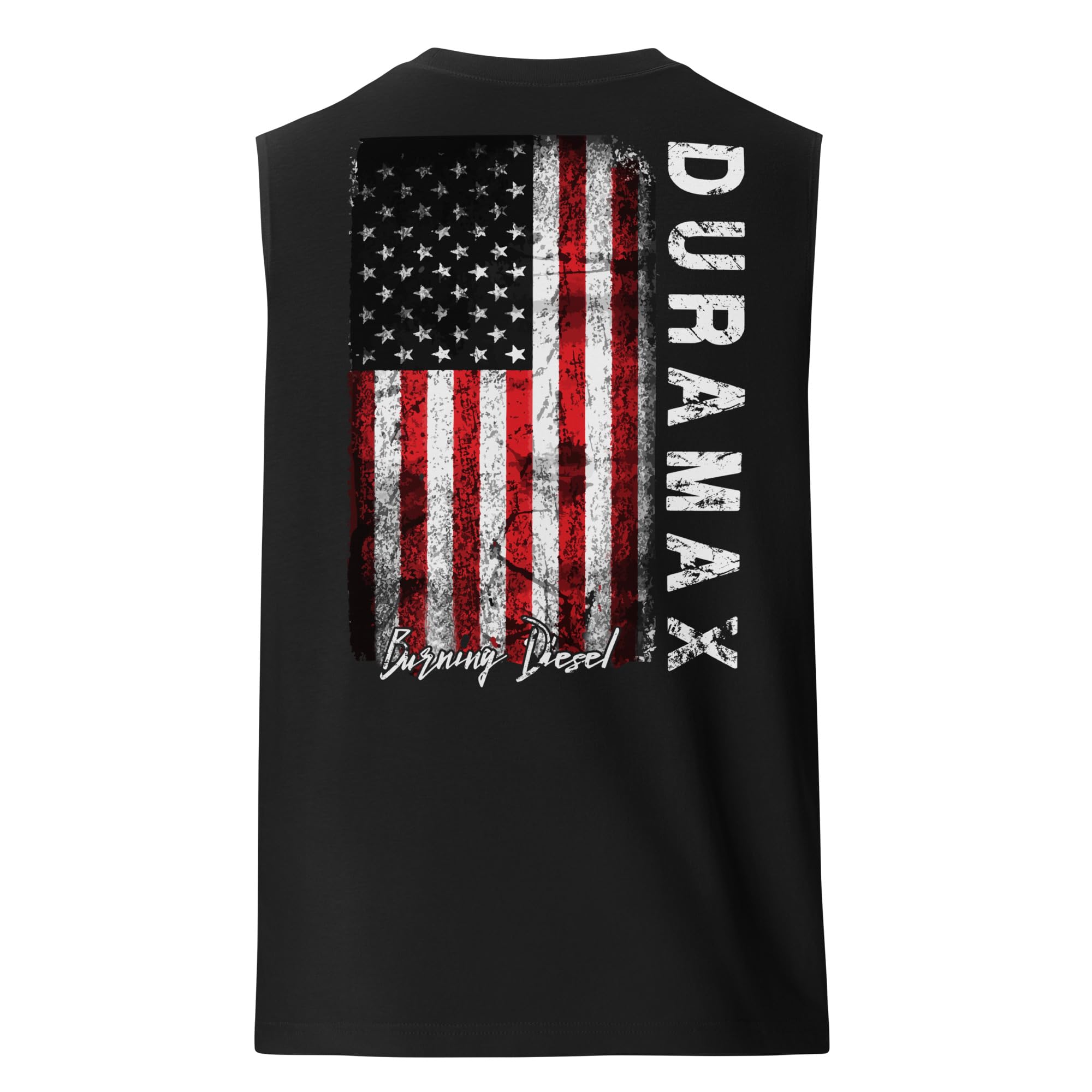 Duramax Diesel Tank Top Mens Diesel Truck Shirt American Flag Muscle Tee Shirt