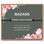 Bracelets en code Morse ASELFAD pour femmes, cadeaux d'anniversaire amusants pour femmes, cadeaux d'amitié pour meilleure amie, bijoux inspirants pour adolescentes femmes