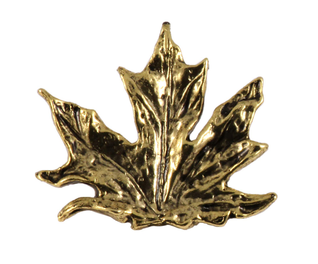Handcrafted Tree Leaf Brooch and Lapel Pins - Canadian Maple, Maple, and Aspen Leaves - Pewter, Copper, Gold, Hand Painted - Handmade in The United States