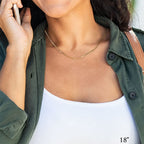 Colar de Corrente Caixa 0,7mm com Fecho Lagosta da Honolulu Jewelry Company em Ouro Amarelo Maciço Real 14K (20 Polegadas)