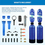 Aquasana Whole House Water Filter System | 1,000,000 Gallons | Salt-Free Softener Alternative | UV, Carbon & KDF | Tackles up to 99.99% Chlorine, Bacteria, Viruses, Sediment & Scale | EQ-1000-AST-UV