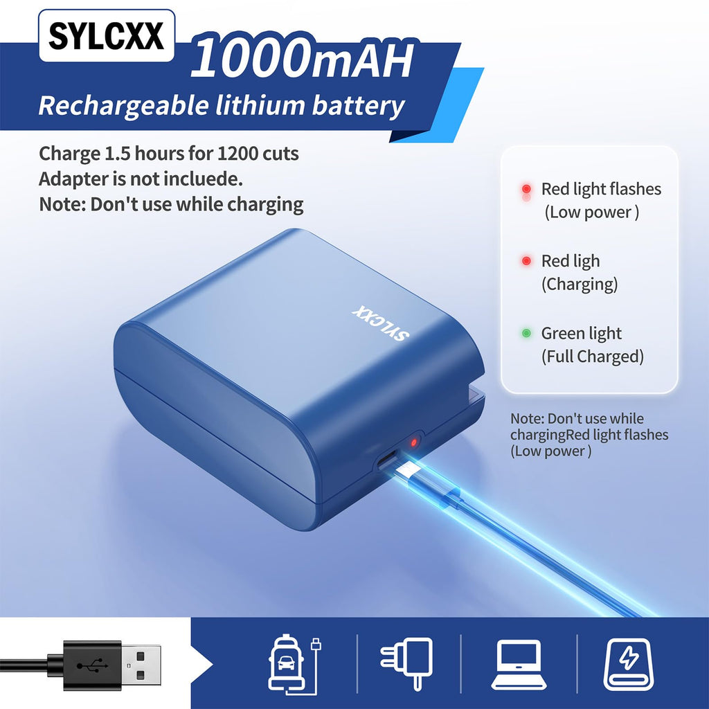 Rechargeable Electric Letter Opener - Electric Envelope Opener, Letter Openers Envelope Slitter for Office & Home Desks, Mail Openers with Safe Cutting and Portable Design