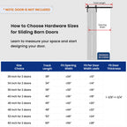 SMARTSTANDARD 5ft/60'' Bi-Folding Sliding Barn Door Hardware Kit, Bifold Barn Door Hardware Kit Heavy Duty Sturdy Side Mounted for 2 Doors -Smoothly and Quietly -Easy to Install, Fit 56" Door, No Door