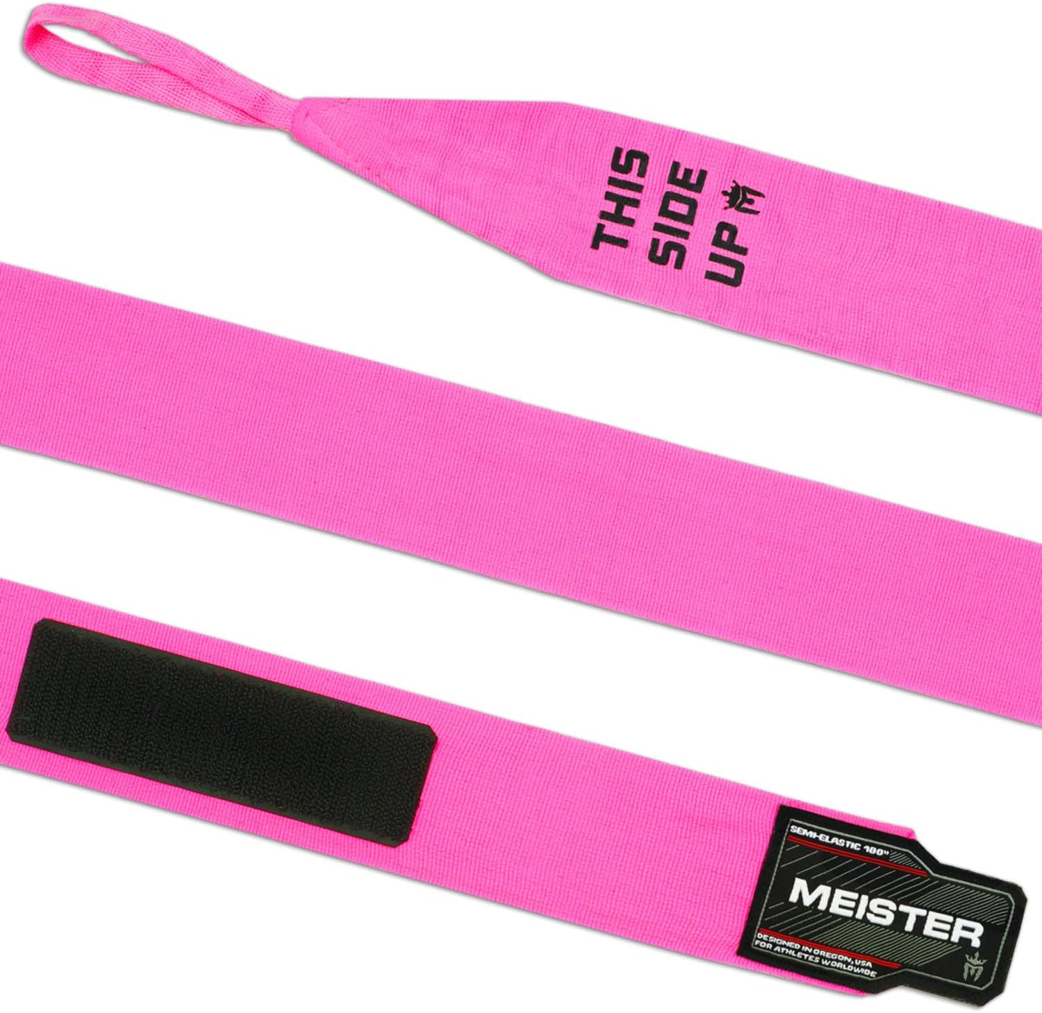 Meister Adult 180" Semi-Elastic Hand Wraps for MMA & Boxing (Pair)