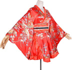 Kimono Costume Adult Japanese Geisha Floral Patten Gown Blossom Bathrobe Sleepwear With Obi Belt