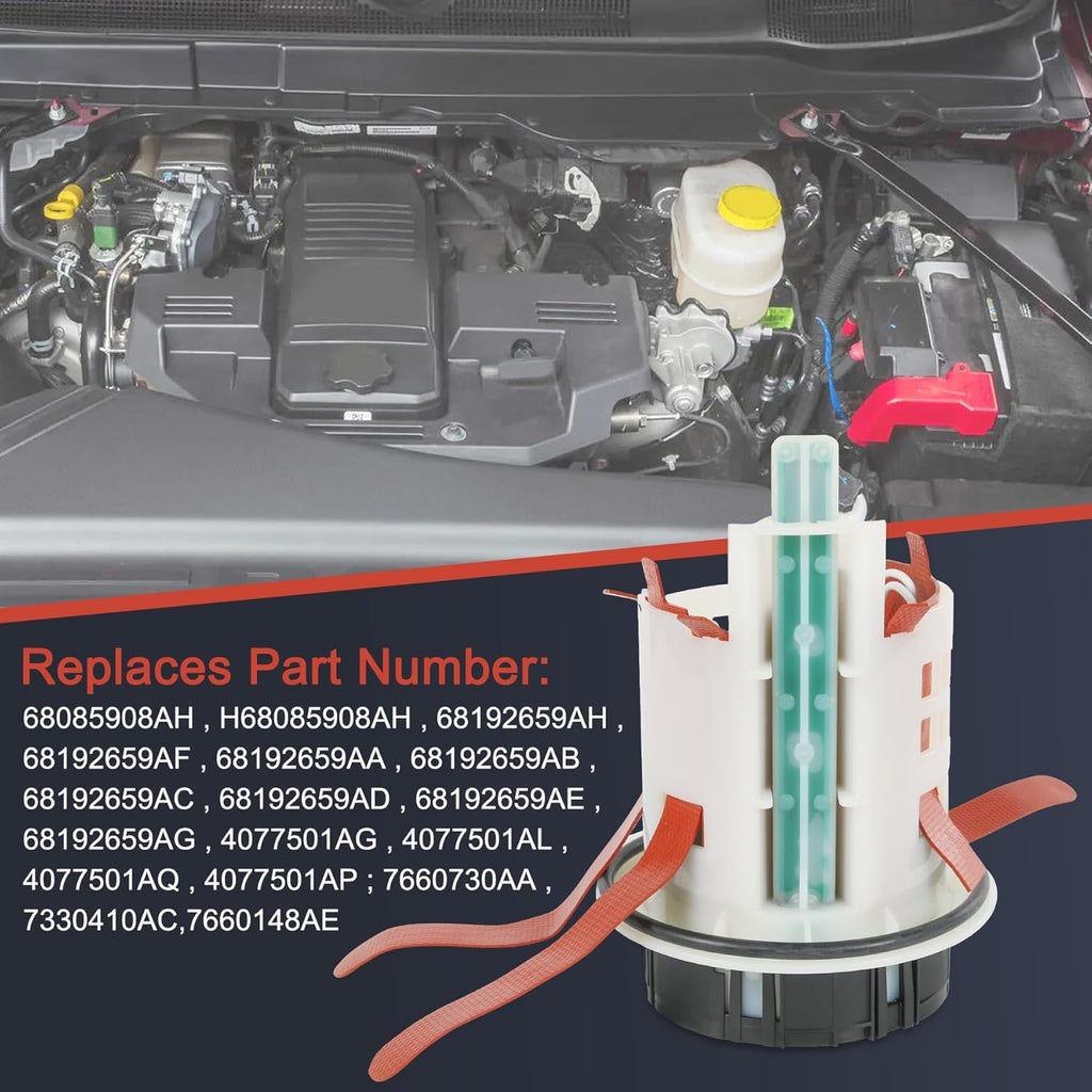 68085908AH DEF Pump Diesel Exhauset Fluid Pump/Heater Assembly Compatible with Ram 2500 3500 4500 5500 6.7 Cummins Diesel 2013-2018 Replaces 4077501AG,4077501AQ,68192659AA,68192659AH,7660148AE
