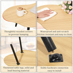 Small Coffee Table Cloud Coffee Table Modern Center Table Floor Table Walnut Irregular Coffee Tables Suitable for Living Room Small Spaces