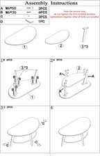 Mid Century Modern Coffee Table for Living Room, FSC Certifiled, 100% Solid Wood 2 Tier Oval Coffee Table, Wooden Center Table for Home Office, 40.2'' x 22'' Easy Assemble (Natural)