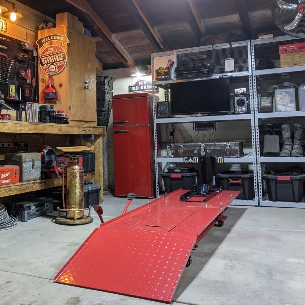 Hydraulic Motorcycle Lift, 1000 LB Capacity Lift Hoist Jack Stand, for Mechanics, Workshops, and Homes