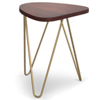 SIMPLIHOME Preston Modern Industrial 22 inch Wide Metal Metal Side Table in Antique Copper, Fully Assembled for the Living Room and Bedroom
