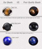 Hamoery Men Women 8mm Lava Rock 7 Chakra Beads Chakra Bracelet Braided Rope Natural Stone Yoga Bracelet Bangle