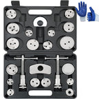 DASBET 24pcs Heavy Duty Disc Brake Caliper Tool Set Disc Brake Caliper Compressor Wind Back Tool Brake Spreading Tools (Red, 24pcs)