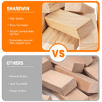 Nattork Giant Tumbling Tower (Stack from 1.77Ft to 4+ Ft), Wood Stacking Giant Blocks Game| Made from Premium Pine Wood| Ideal for Family, 54PCS