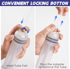 500CC Fluid Extractor, Fluid Syringe Pump, Oil Extractor for Cars Ships Engines Lawn Mowers Fluid Extraction and Filling, with 2 Transparent Hose