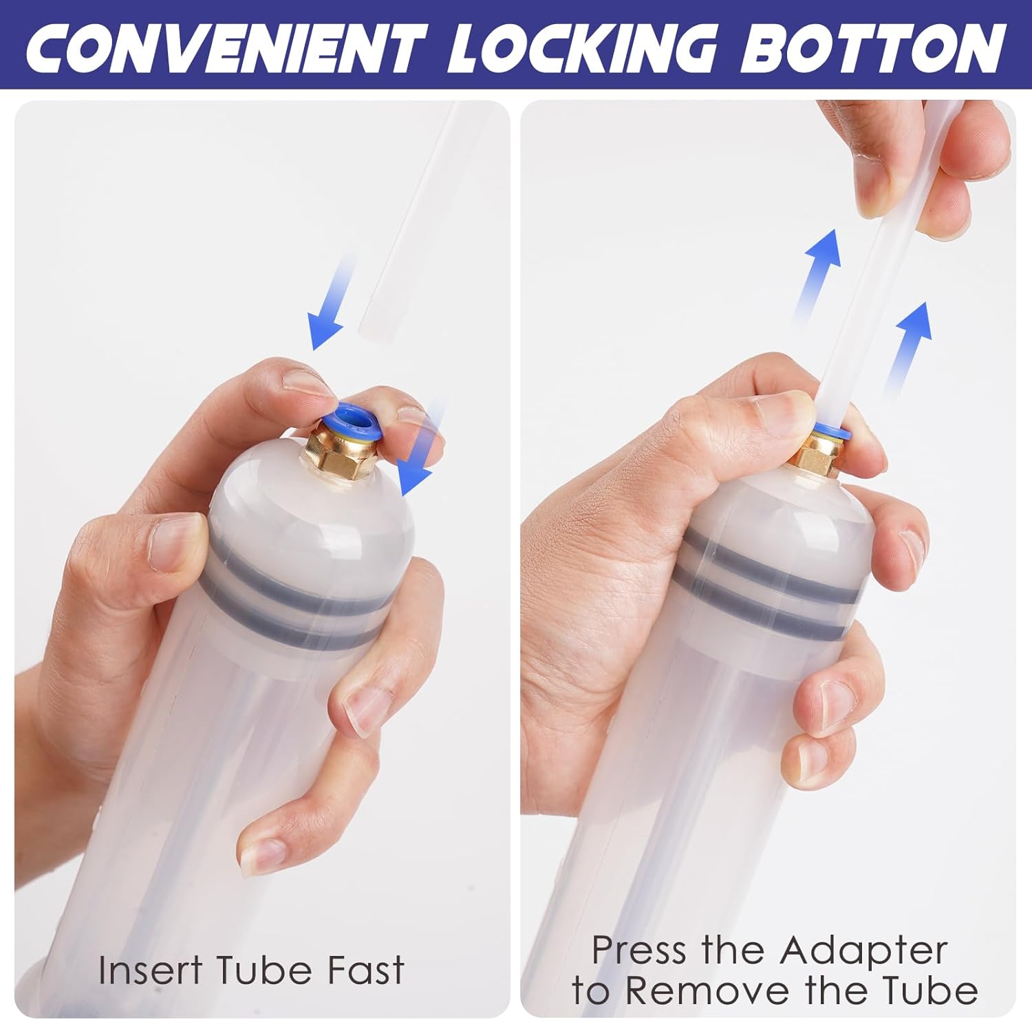 500CC Fluid Extractor, Fluid Syringe Pump, Oil Extractor for Cars Ships Engines Lawn Mowers Fluid Extraction and Filling, with 2 Transparent Hose