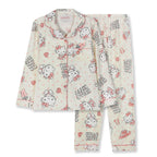 TradWloth Cute Women's Pajama Sets, Cartoon Print Sleepwear Long Sleeve Shirt and Casual Pajama Pants