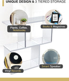 Arteriors Acrylic Coffee Table for Living Room - Clear Furniture End Table