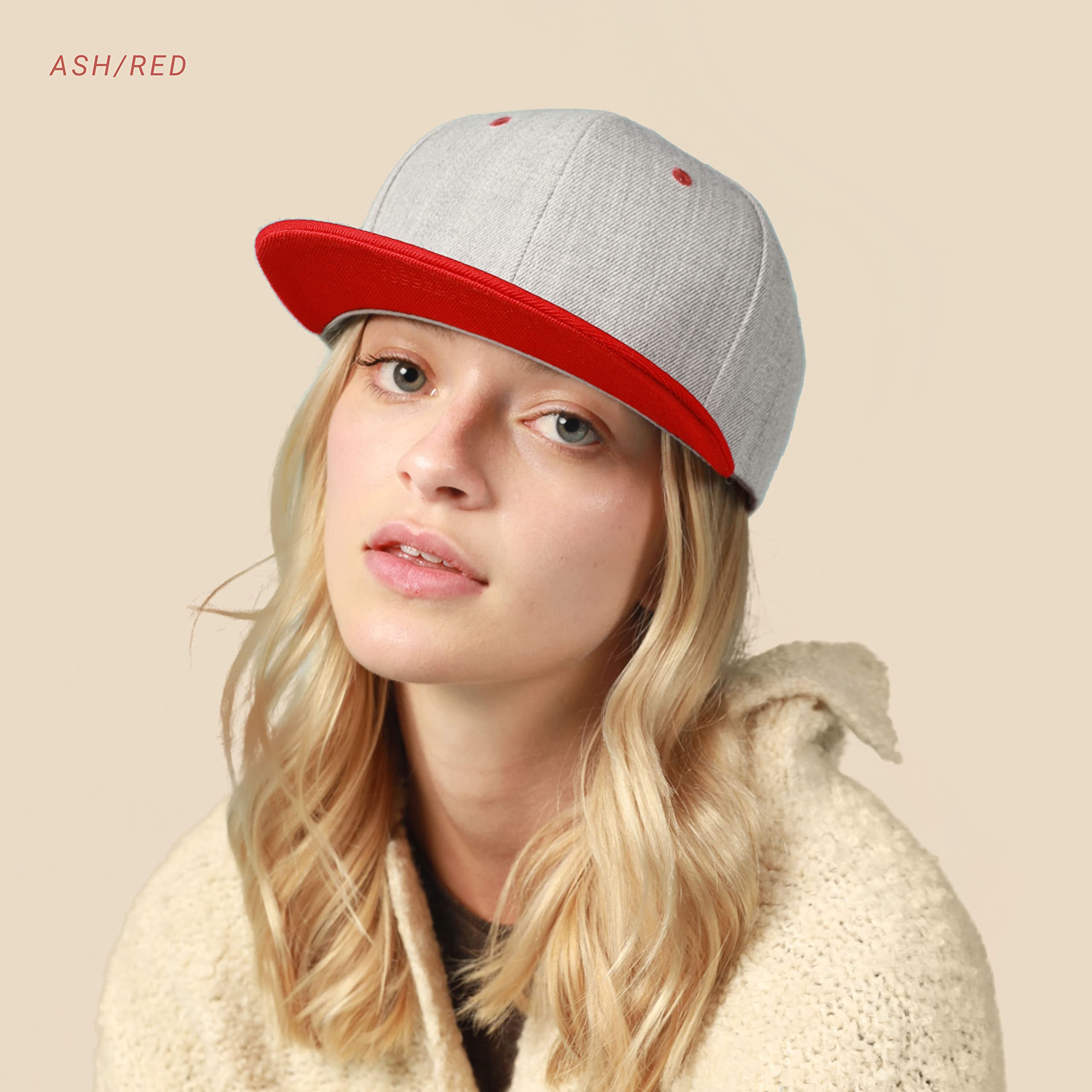 Casquette Snapback Classique Visor à Visière Plate CHOK.LIDS, Bord Ajustable, Haut de Gamme, Style Tendance, Casquette de Baseball Bicolore (Bois Camouflage/Noir)