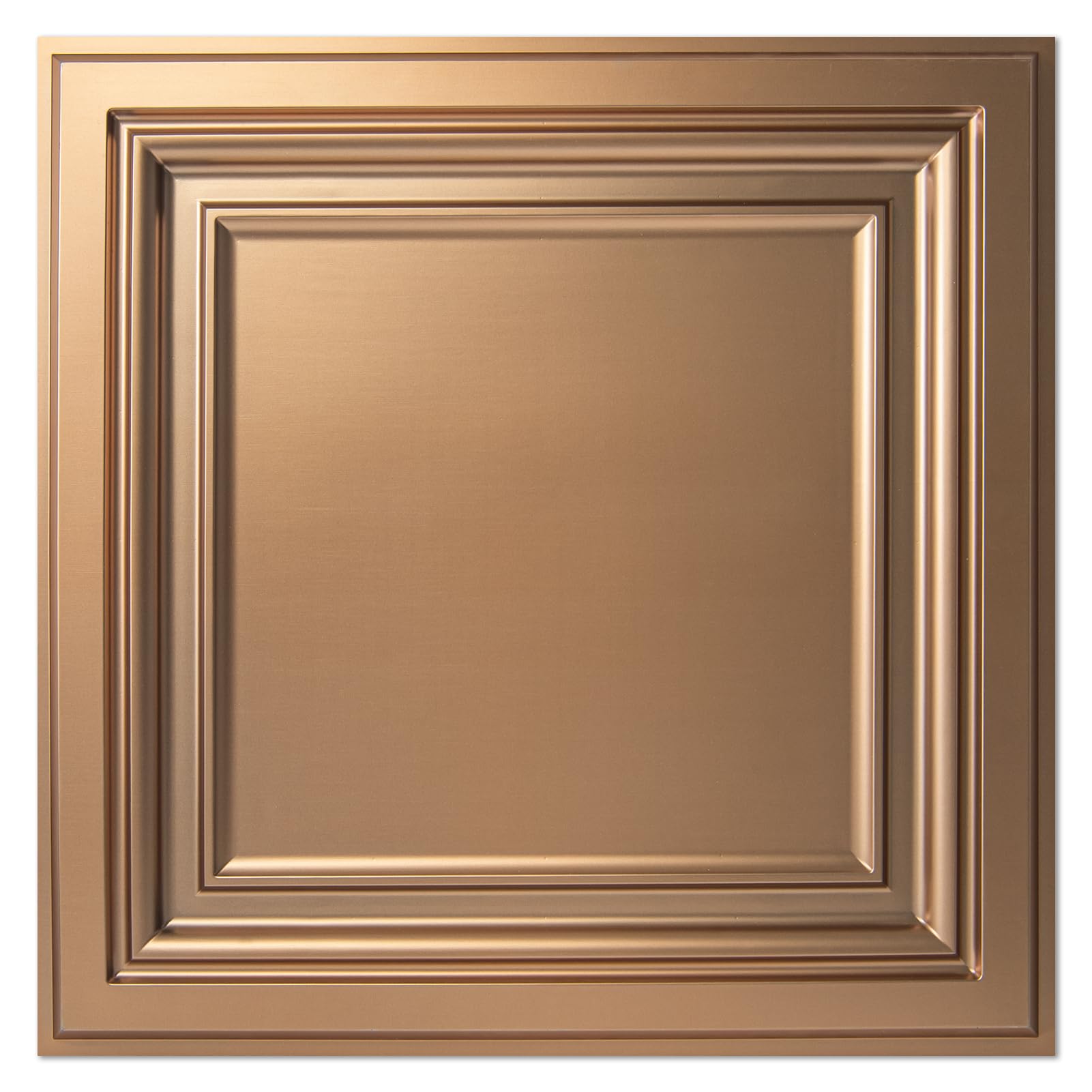 Art3d PVC Ceiling Tiles, 2'x2' Plastic Sheet in Bronze (12-Pack)