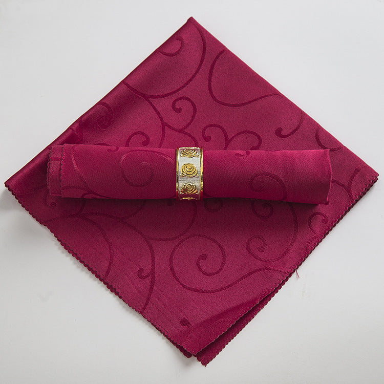 Square Folding Fabric Tablecloth Decorative Embroidery