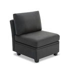 Modular Sectional Sofa with Storage, U Shaped Sectional Couch for Living Room, Convertible Modular Sofa Couch with Ottomans, High Supportive & Soft Sponge, 6 Seat, Beige