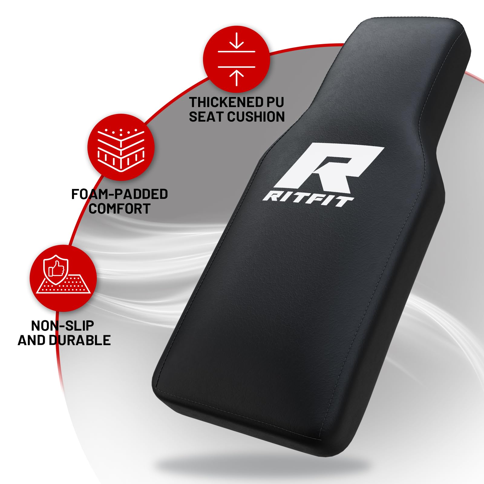 RitFit Leg Press Hack Squat Machine, Professional Adjustable Leg Press Machine for Home Gym with Linear Bearing, Specialty Hack Squat Machine for Full Lower Body Workout with Weight Storage Posts