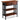 Leick Home Mission Impeccable Bookshelf, Solid Wood, 2 Drawers, 2 Shelves, Slatted Sides, Blackened Hardware, Easy Assembly, Russet Brown, 12 in D x 34 in W x 30 in H, Item 8261