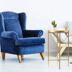 danpinera Gold Side Table, Metal Folding Black Side Table Small Round Circle End Table with Tray Top Waterproof Black Nightstand for Bedroom Living Room Small Spaces 25.75 Inch