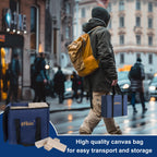 Offelec Tumbling Tower Blocks Games,Large Wooden Blocks Stacking Game for Kids Adults Family Classic Stacking Board Games for Indoor Outdoor Backyard Lawn Stack to Over 3.2Ft- 60pcs with Carrying Bag