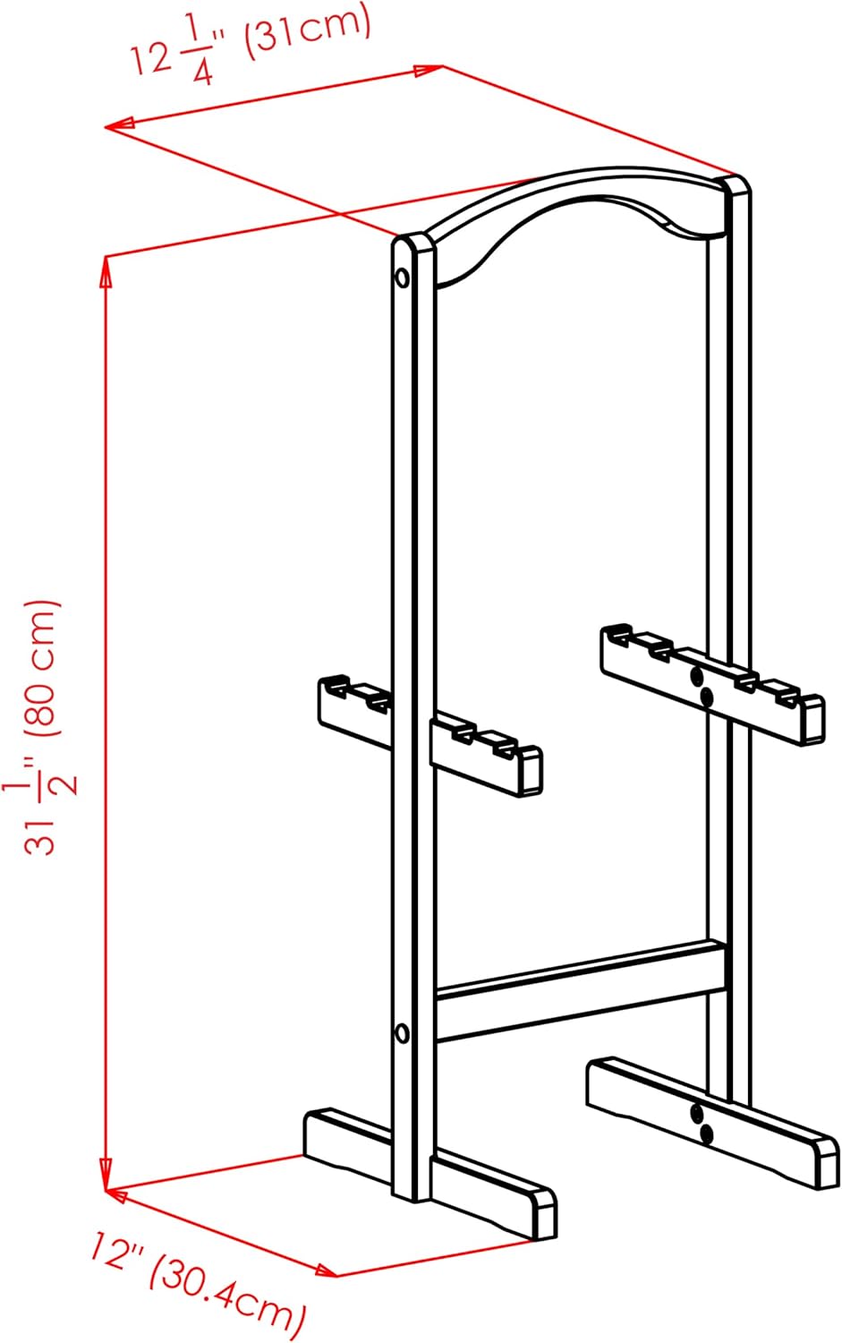 Winsome Anila Snack Table Set with Storage Rack, Fan Shaped, for Living Room, 26", Coffee, Set of 4 Tables