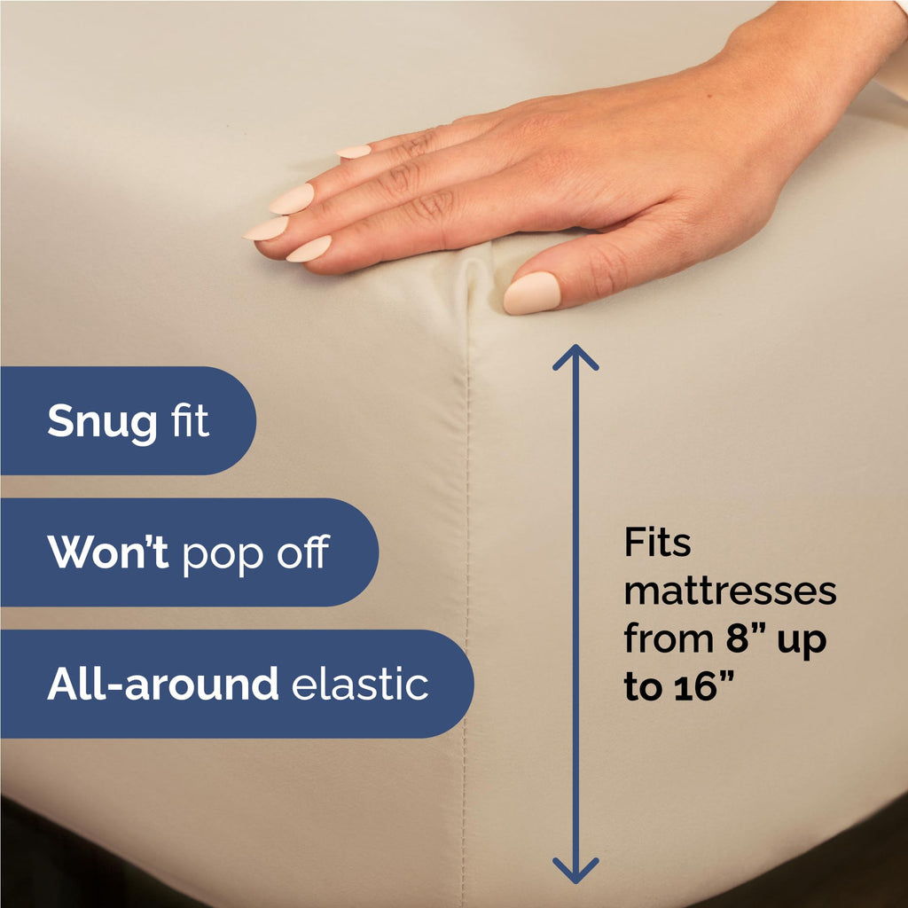 King 6 Piece Sheet Set - Breathable & Cooling Bed Sheets - Hotel Luxury Bed Sheets for Women, Men, Kids & Teens - Comfy Bedding with Deep Pockets & Easy Fit - Soft and Wrinkle Free - King White Sheets