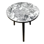 Round End Table, Small Round Drink SideTable, 3 Legged Living Room End Tables, Mid Century Modern Small Coffee Table for Bedroom Balcony Living Room (15.75" D x 18.5" H)