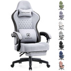 GTPLAYER Gaming Chair, Computer Office Chair with Pocket Spring Cushion, Linkage Armrests and Footrest, High Back Ergonomic Computer Chair with Lumbar Support Task Chair with Footrest(Black)