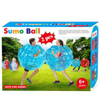 36 Zoll Sumo-Bälle für Kinder, Sumo-Bälle für Erwachsene, Riesiger menschlicher Hamster-Knocker-Ball für Kinderspiele im Freien im Team für 6+ (2 Stück, blau＋blau)