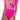 Blooming Jelly Women's Tummy Control Swimsuits Slimming One Piece Bathing Suit Cute Ruffle Wrap Swimwear Tie Side Swimming Suit (Pink and Hot Pink,Large)