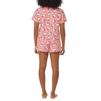 Richard Leeds International Womens Pajama Sets Sanrio Hello Kitty Soft Stretch 2 Piece Short Lounge Sets for Women, Medium, Pink Hello Kitty