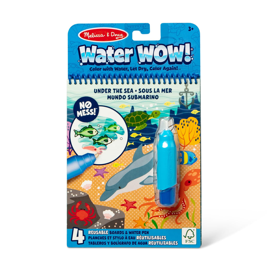 Melissa & Doug On The Go Water Wow! Reusable Water-Reveal Coloring Activity Pad – Jungle